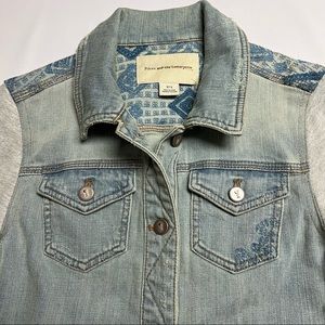 Pilcro and the Letterpress for Anthropologie distressed denim jacket